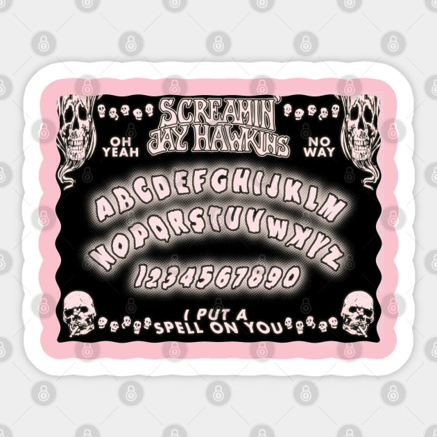 screamin  jay's ouija board Sticker by RisingAboveBedlam